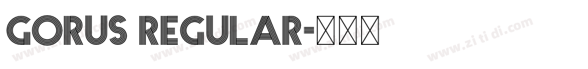 gorus regular字体转换